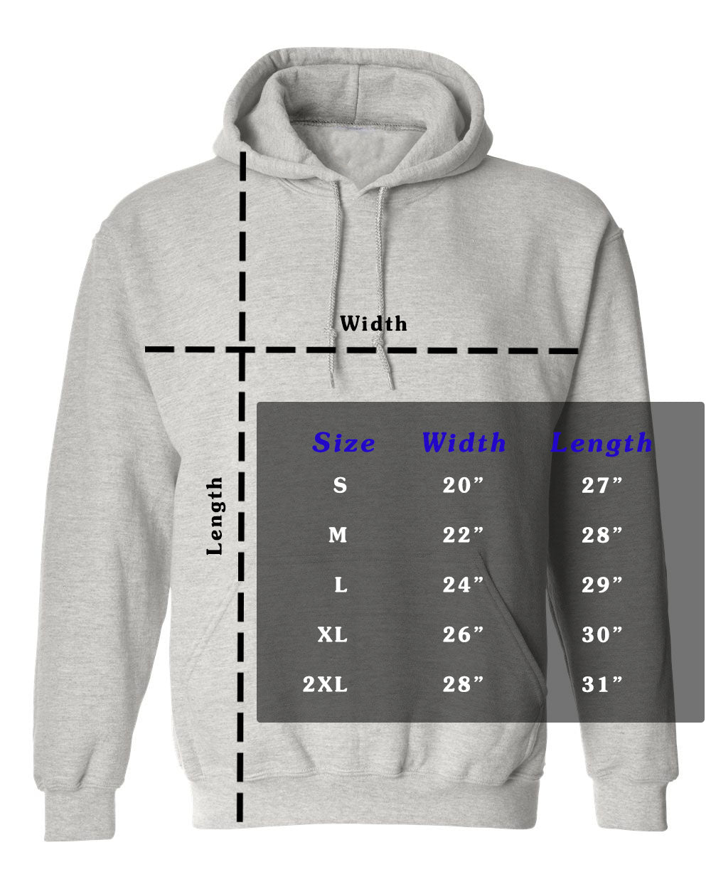 Adult Hoodie Center Logo