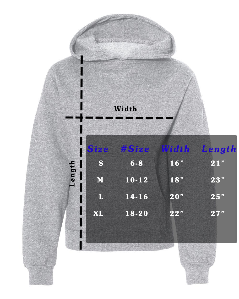 Youth Hoodie Left Logo